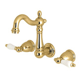 Traditional 8-Inch Center Wall Mount Bathroom Faucet