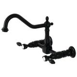 Tudor Wall Mount Bridge Kitchen Faucet