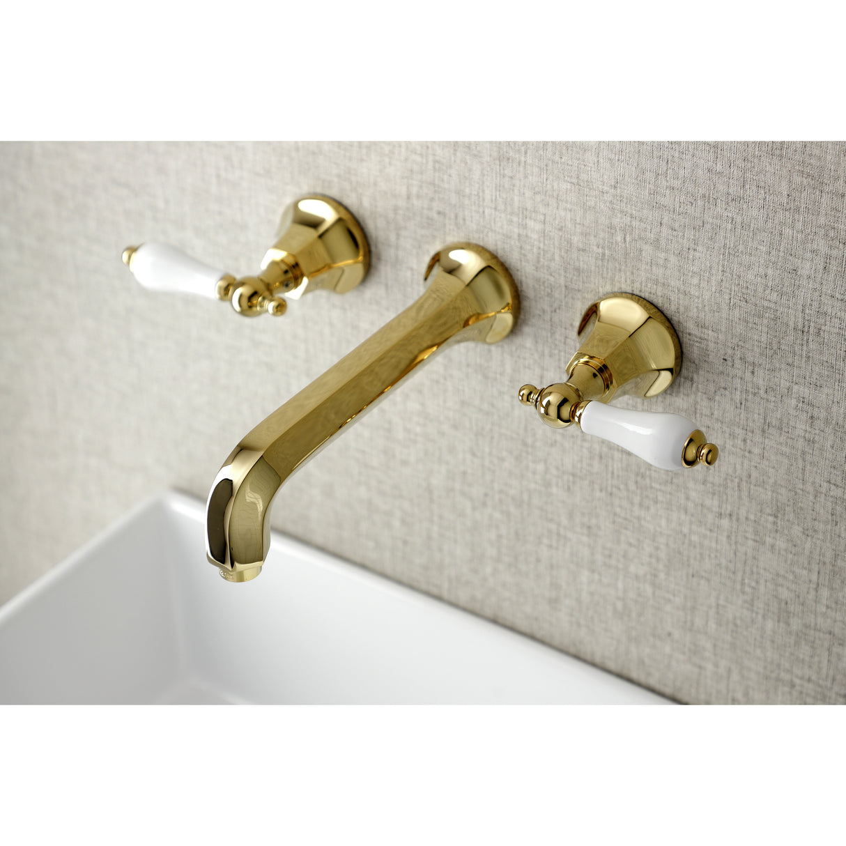 Metropolitan 2-Handle Wall Mount Bathroom Faucet