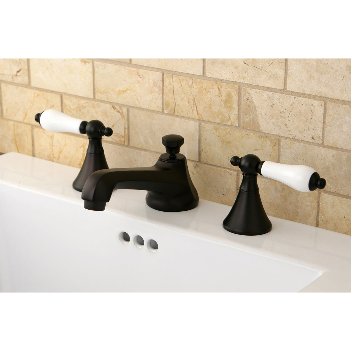 Modern Widespread 8 Inch Bathroom Faucet