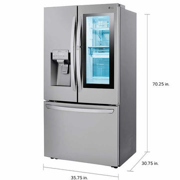 24 cu. ft. Counter Depth InstaView Door In Door Smart Refrigerator With Craft Ice Maker