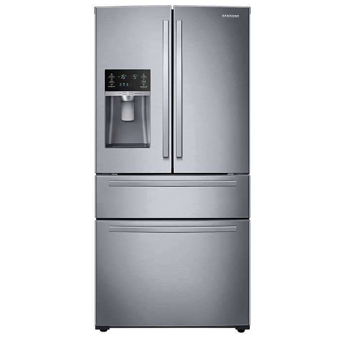 25 CuFt Large Capacity 4 Door French Door Refrigerator With External Water & Ice Dispenser