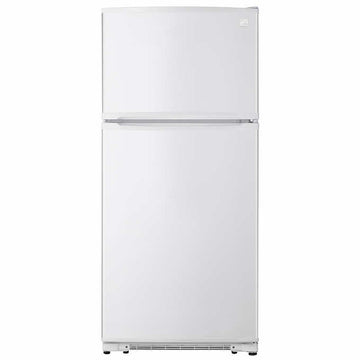 18 cu. ft. Top Freezer Refrigerator With Glass Shelves and Garage Ready In White