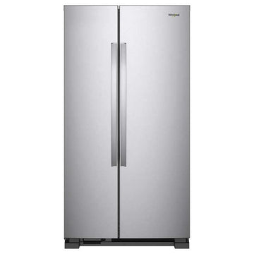 25 cu. ft. Large Side by Side Refrigerator With Adaptive Defrost & Monochromatic Stainless Steel