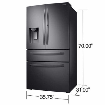 22 Cu. ft 4 Door Counter Depth French Door Refrigerator With Filtered Ice Maker