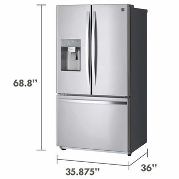 25.5 cu. ft. French Door Refrigerator With Dual Ice Makers and Dual Evaporator