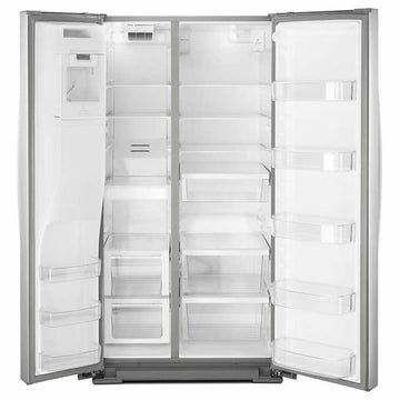 28 cu. ft. Side by Side Refrigerator in Fingerprint Resistance Stainless Steel With Exterior Ice With EveryDrop Filtration