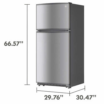 18 cu. ft. Top Freezer Refrigerator With Glass Shelves and Garage Ready