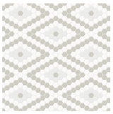 Soho Morning Blend Diamond Pattern Matte Glazed Porcelain Mosaic