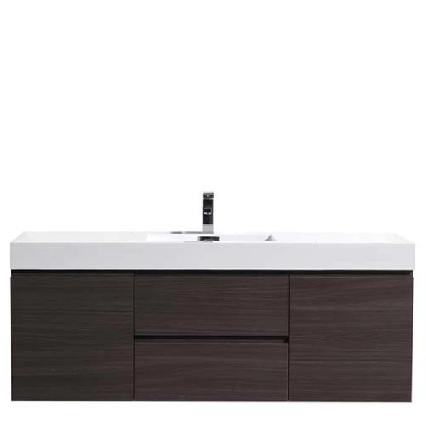 Fusion Floating / Wall Mounted Bathroom Vanity with Acrylic Sink