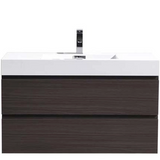Fusion Floating / Wall Mounted Bathroom Vanity with Acrylic Sink