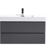 Fusion Floating / Wall Mounted Bathroom Vanity with Acrylic Sink