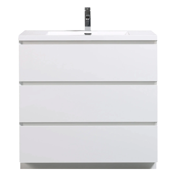 Aramco Freestanding Bathroom Vanity With Acrylic Sink & Drawers