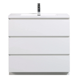 Aramco Freestanding Bathroom Vanity With Acrylic Sink & Drawers