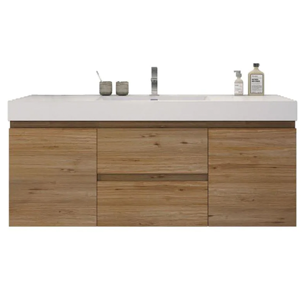 Fusion Floating / Wall Mounted Bathroom Vanity with Acrylic Sink