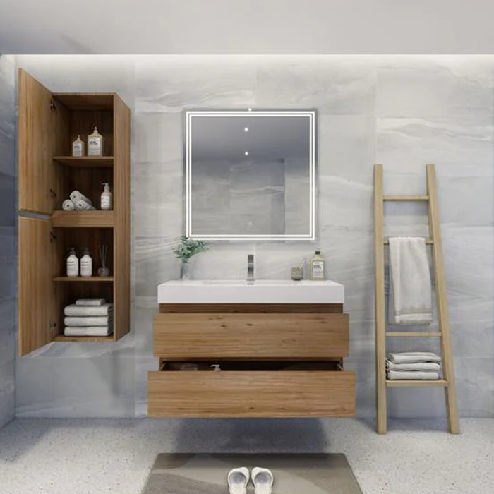 Fusion Floating / Wall Mounted Bathroom Vanity with Acrylic Sink