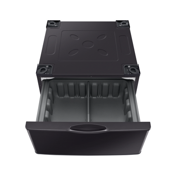 Samsung 14.2 in. Fingerprint-Resistant Brushed Black Laundry Pedestal with Storage Drawer