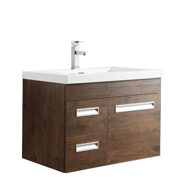 Alpha Floating / Wall Mounted Bathroom Vanity with Acrylic Sink