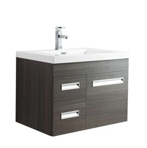 Alpha Floating / Wall Mounted Bathroom Vanity with Acrylic Sink