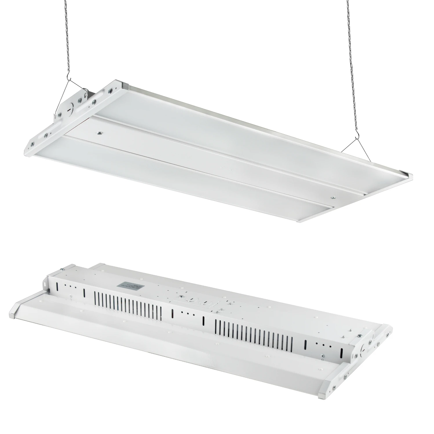 2FT LED Linear High Bay Light, 165W, 5700K, 22500LM, Linear Hanging Light For Industrial Factories, Commercial Factories, Retail Shop, Warehouse Lighting