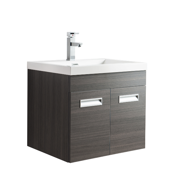 Alpha Floating / Wall Mounted Bathroom Vanity with Acrylic Sink
