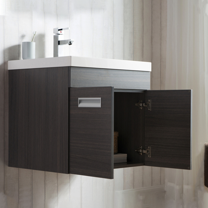 Alpha Floating / Wall Mounted Bathroom Vanity with Acrylic Sink