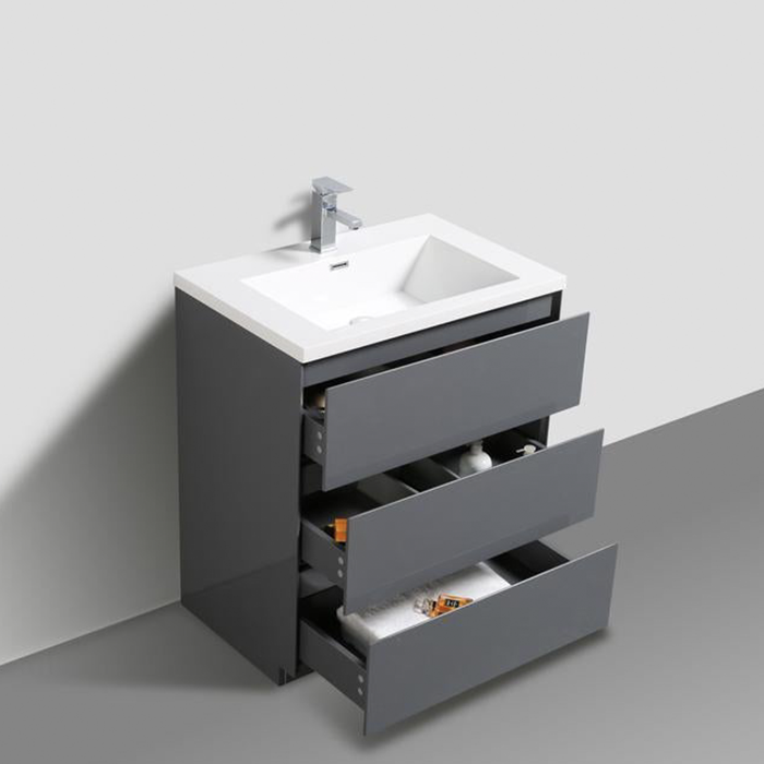 Aramco Freestanding Bathroom Vanity With Acrylic Sink & Drawers