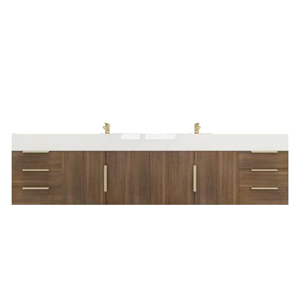 Blossom Floating / Wall Mounted Bathroom Vanity With Acrylic Sink Top & Aluminum Alloy Frame