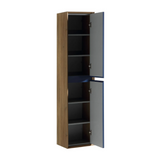 Kingdee 14 in. Floating / Wall Mounted Bathroom Linen Side Cabinet With Soft Closing Doors