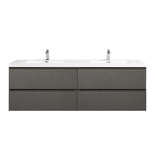 Artland Floating / Wall Mounted Bathroom Vanity With Acrylic Sink