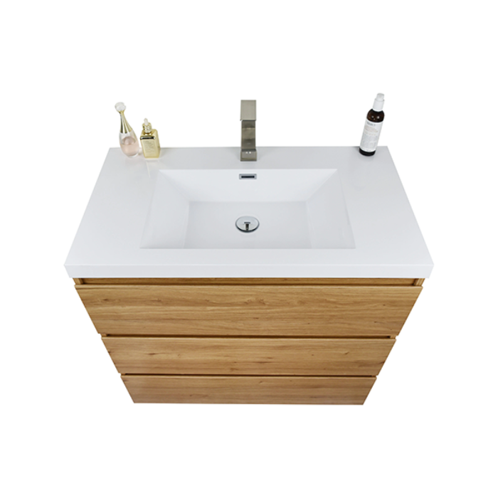 Aramco Freestanding Bathroom Vanity With Acrylic Sink & Drawers