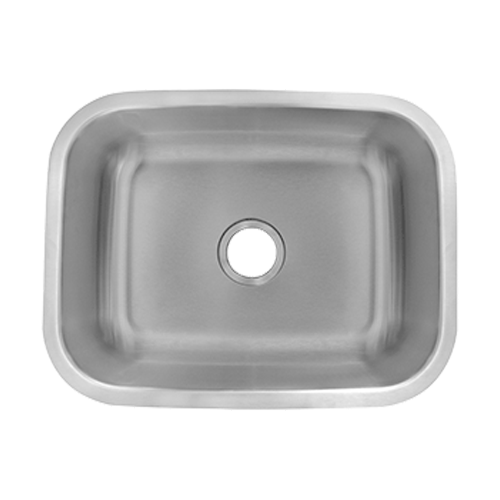 Undermount Sink - Single Compartment Sink - 23" H x 17-3/4" W x 9" D