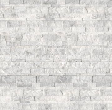 6 X 24 In Bianco Venatino Split Face Marble Panel