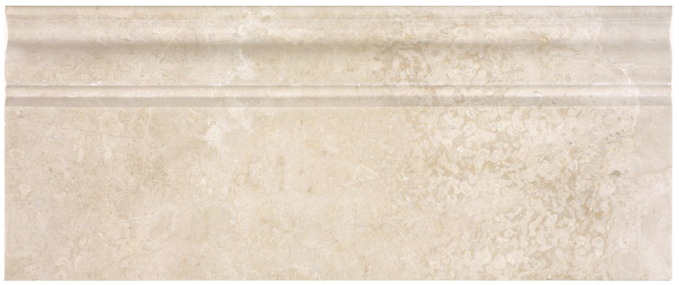 5 X 12 In Allure Crema Polished Marble Baseboard
