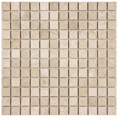 1 X 1 In Allure Crema Polished Marble Mosaic