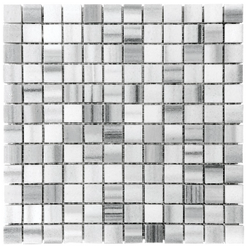 1 X 1 In Fluid Honed Marble Mosaic