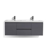 Fusion Floating / Wall Mounted Bathroom Vanity with Acrylic Sink