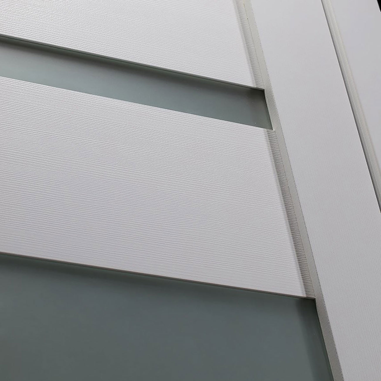 Mirella Vetro Interior Door in Bianco Noble Finish