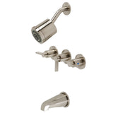 NuvoFusion Three Handle Tub And Shower Faucet