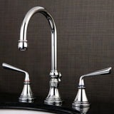 Silver Sage 8" Widespread Lavatory Faucet with Brass Pop-Up