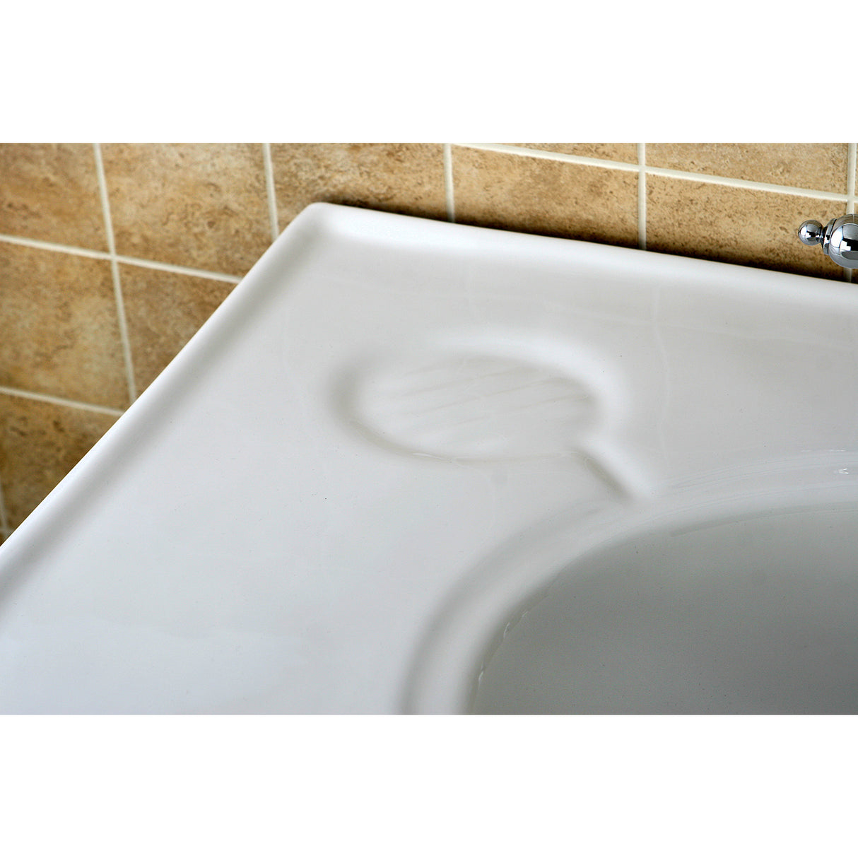 Imperial 36" x 19" Ceramic Console Sink with Stainless Steel Legs