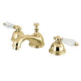 Wilshire Widespread Bathroom Faucet with Brass Pop-Up