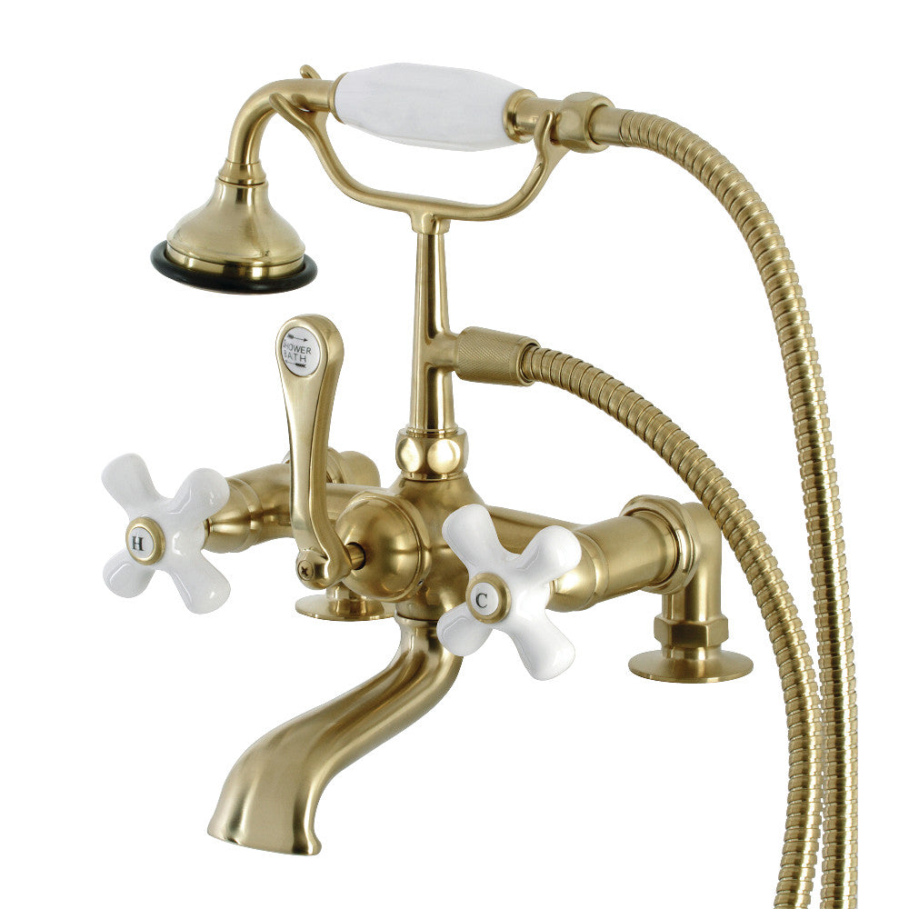 Aqua Vintage Wall Mount Tub Faucet With Hand Shower