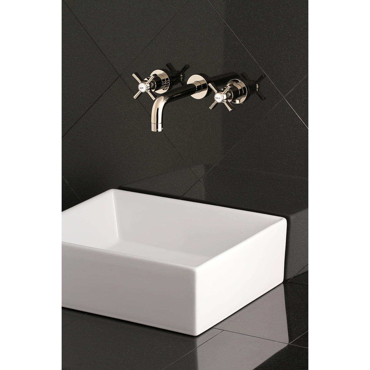 Millennium Two Handle Wall Mount Bathroom Faucet