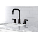 NuvoFusion Widespread Bathroom Faucet With Brass Pop Up