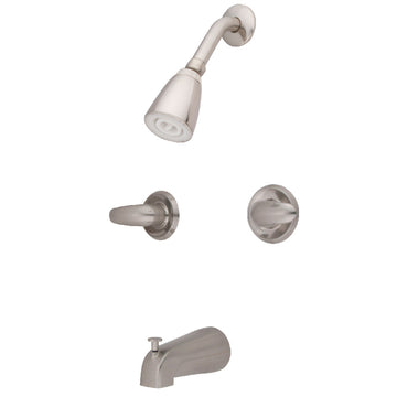 Tub And Shower Faucet With Dual Lever Handles