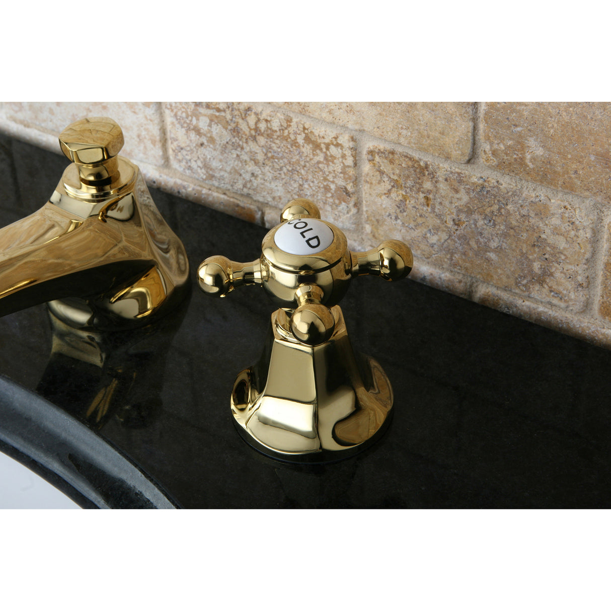 Metropolitan 8" Widespread Bathroom Faucet With Brass Pop-Up