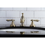 Heirloom 8 In. Two-handle 3-Hole Deck Mount Widespread Bathroom Sink Faucet