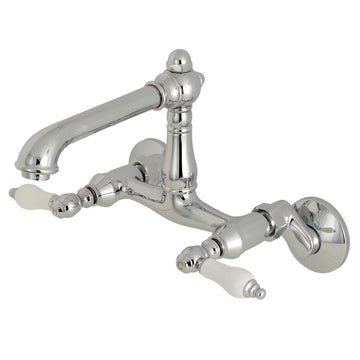 6-Inch Adjustable Center Wall Mount Kitchen Faucet
