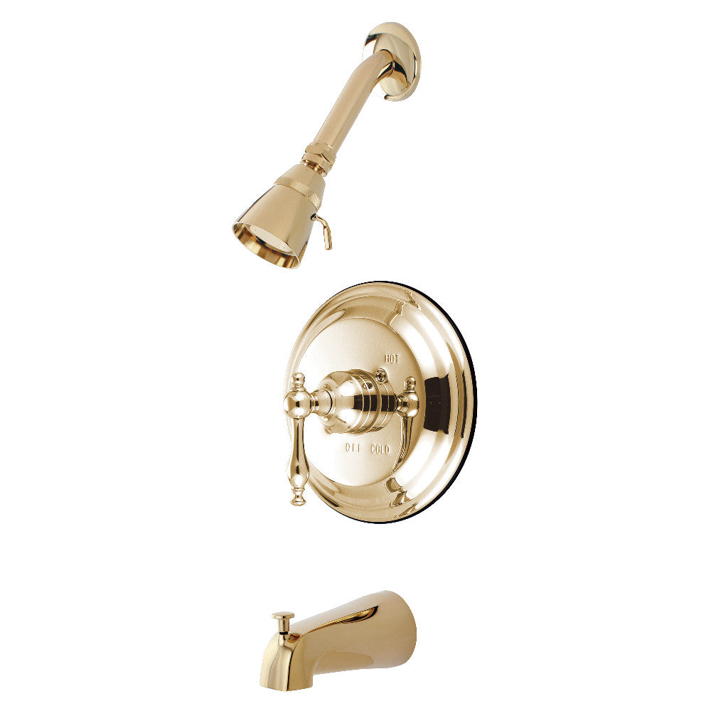 Milano Tub And Shower Faucet In Metal Lever Handle
